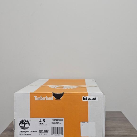 Timberland Unisex 6" Water Resistant Boots Women's 6 Black/White #539820 NWB - Picture 9 of 9